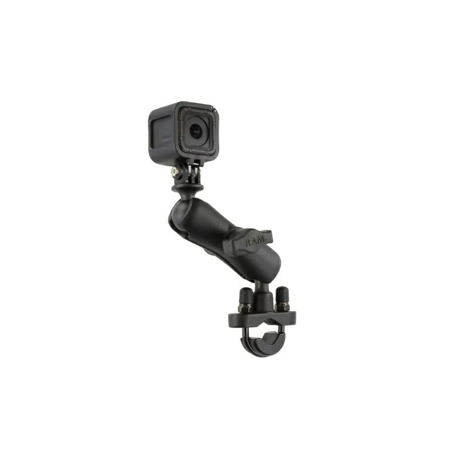 GoPro Mount & U-Bolt Clamp Base Set (Standard Arm) φ12.7-31.75mm Black 1-inch Ball 1 pc.