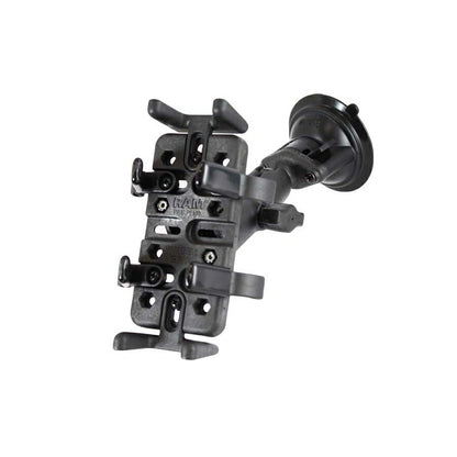 Finger Grip & Twist Lock Suction Base Set (Standard Arm) Suction Cup Diameter 83.8mm, Black, 1-inch Ball, 1 Count