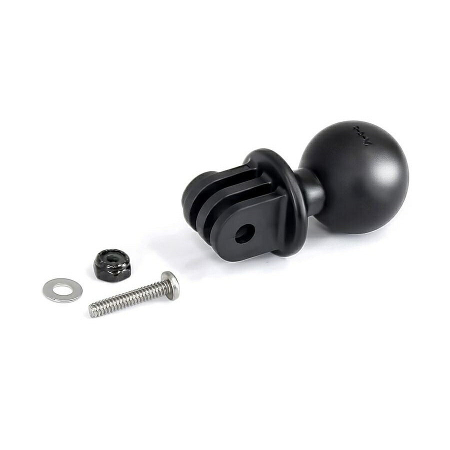 GoProマウント＆ツイストロックサクションベースセット(標準アーム) 吸盤径83.8mm ブラック 1インチボール 1個入り