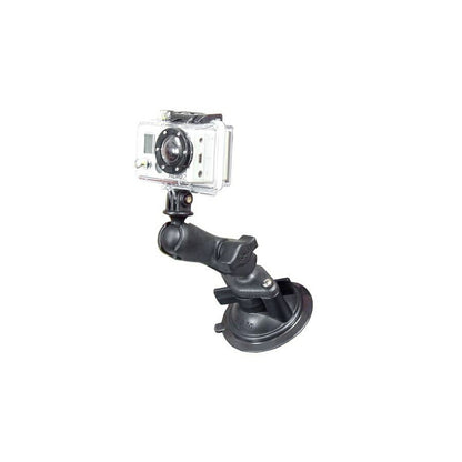 GoPro Mount & Twist Lock Suction Base Set (Standard Arm/Plastic) Suction Cup Diameter 83.8mm Black 1-inch Ball 1 pc.