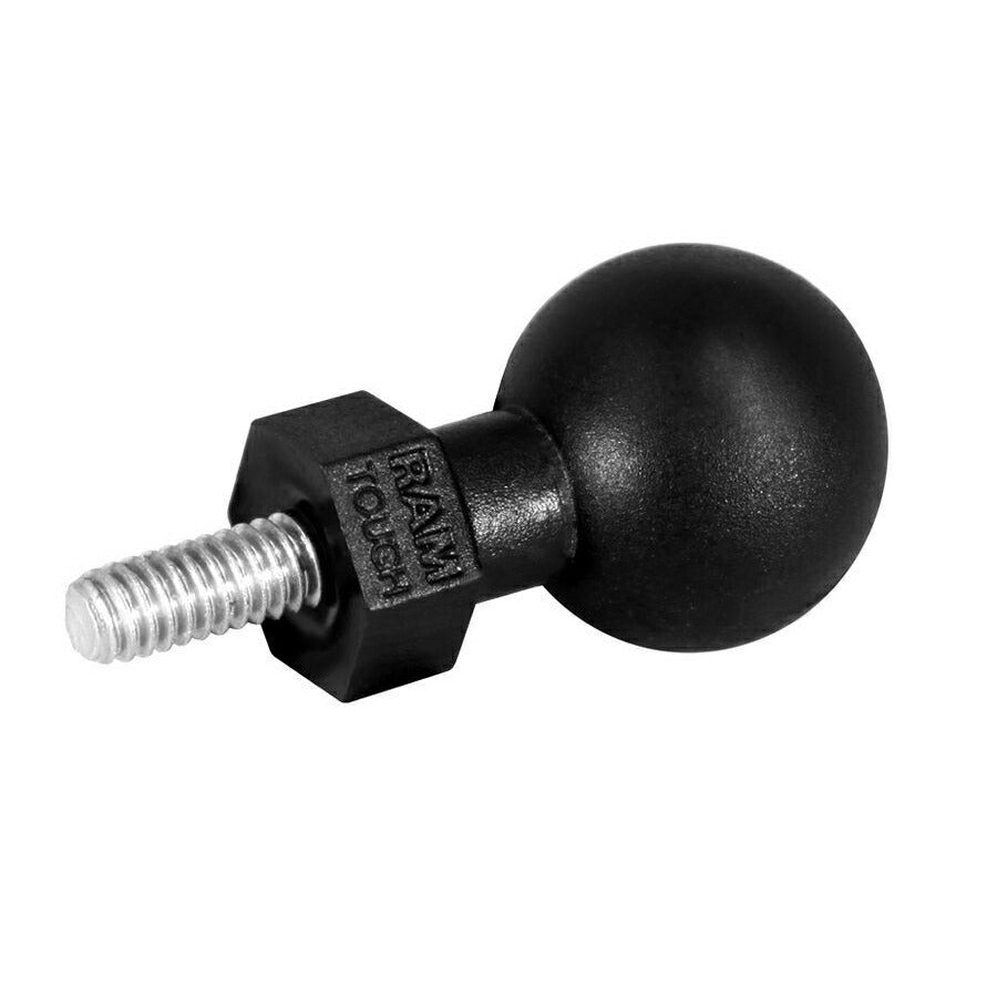 Ball Adapter M8-1.25x8mm Screw Black 1-inch Ball 1 pc.