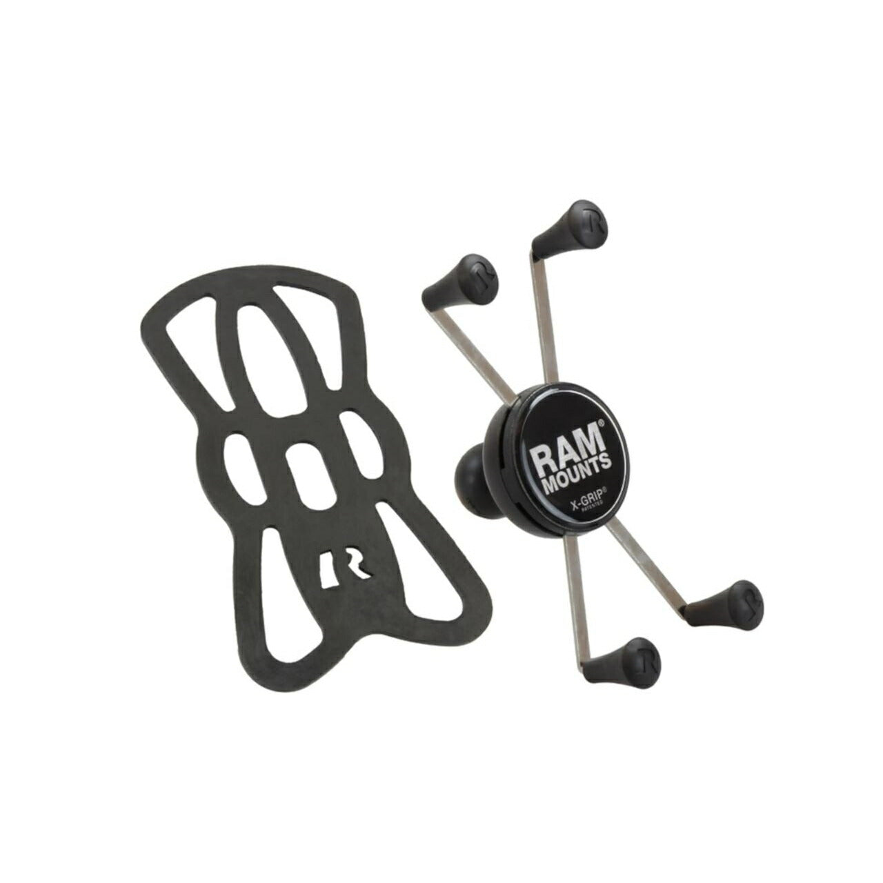 X-Grip (M) Smartphone Holder with Tether, Black, 1-inch Ball, 1 Piece