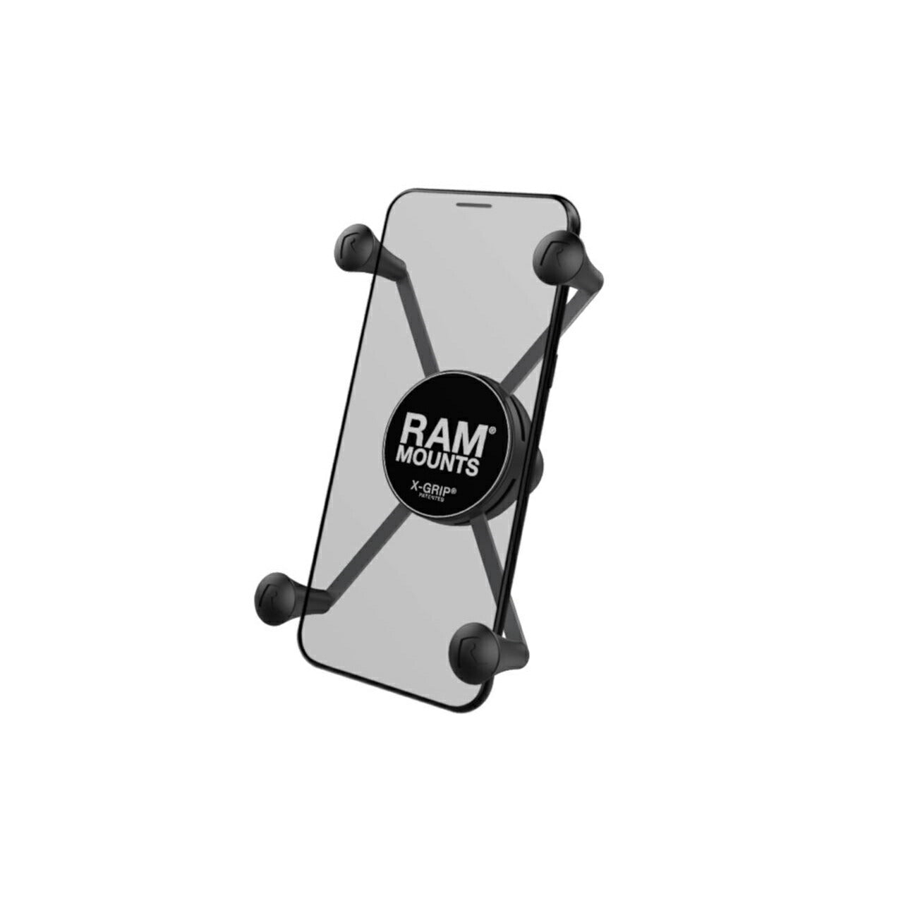 X-Grip (M) Smartphone Holder with Tether, Black, 1-inch Ball, 1 Piece