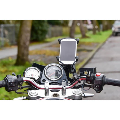 X-Grip (M) Smartphone Holder with Tether, Black, 1-inch Ball, 1 Piece