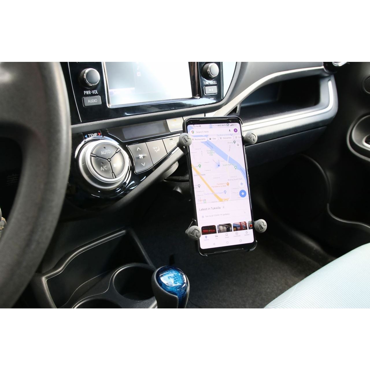 X-Grip (M) Smartphone Holder with Tether, Black, 1-inch Ball, 1 Piece