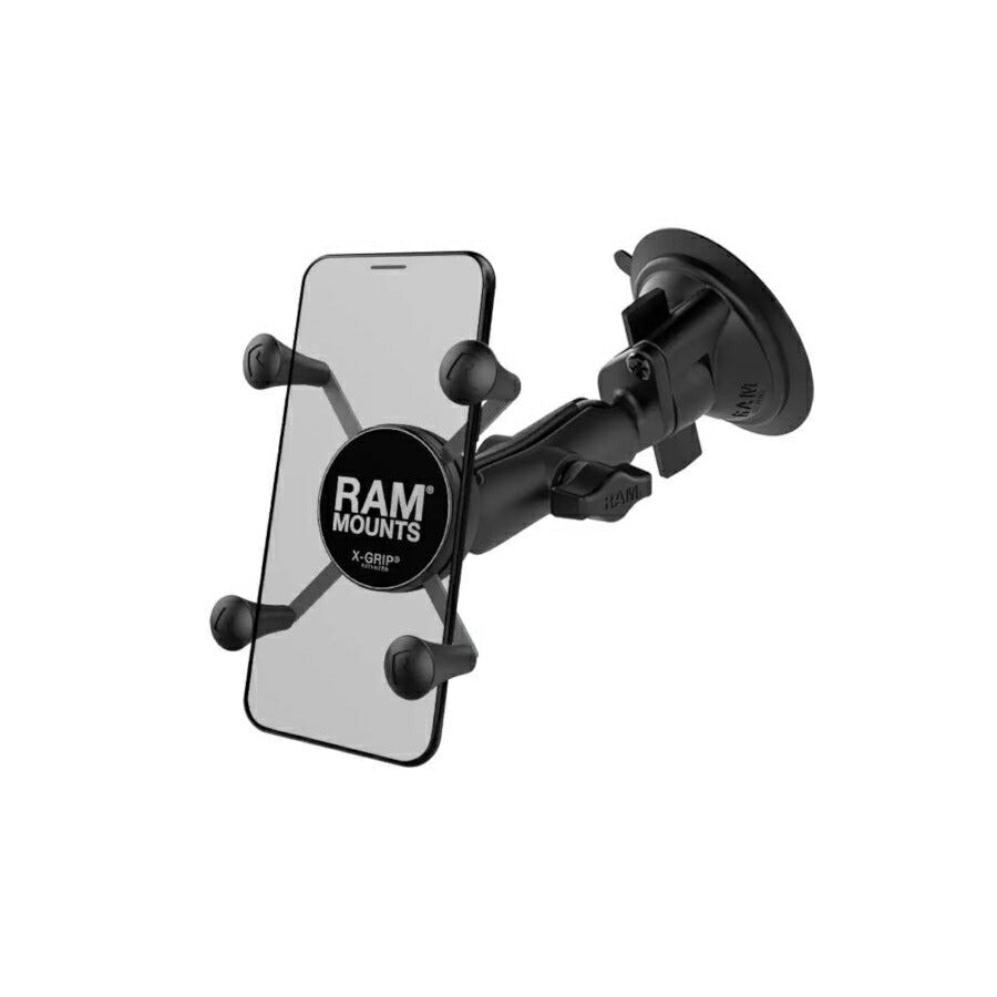 X-Grip (S) & Twist-Lock Suction Base Set (Standard Arm) Suction Cup Diameter 83.8mm Black 1-inch Ball 1 pc.