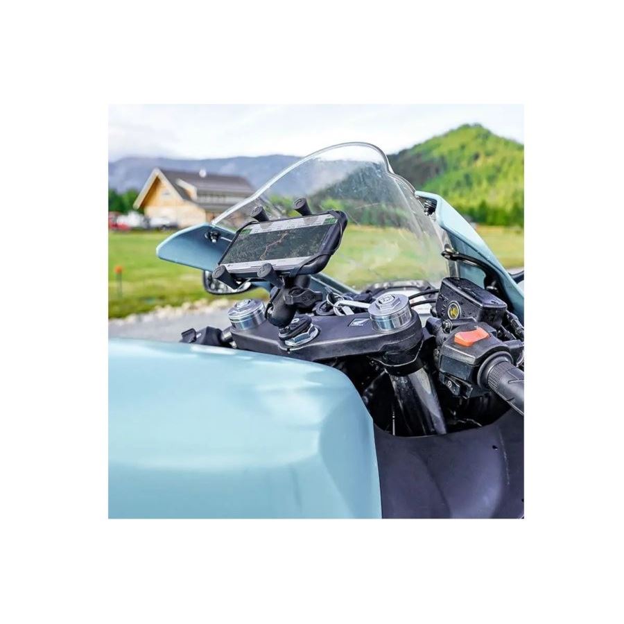 X-Grip (S) & Fork Stem Base Set (Short Arm) Compatible with Inner Diameter φ12-38mm Black 1-Inch Ball 1-Piece