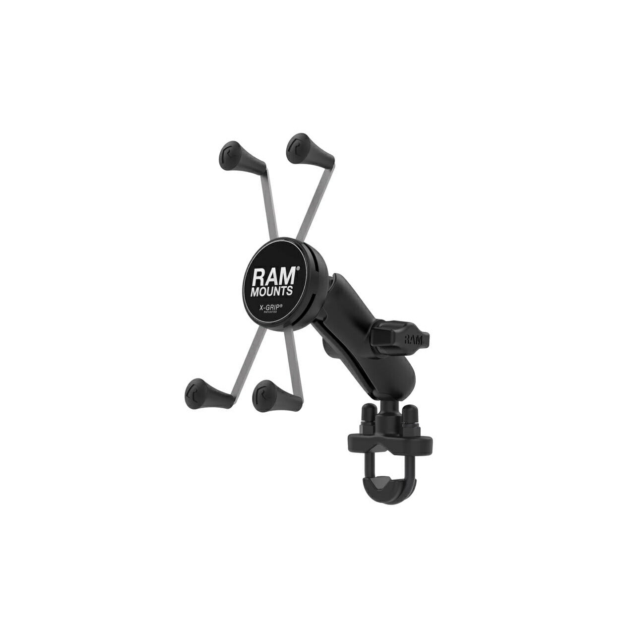 X-Grip (M) & U-Bolt Clamp Base Set (Standard Arm) for ⌀12.7-31.75mm, Black, 1-inch ball, 1 pc.