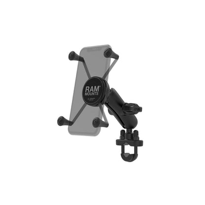 X-Grip (M) & U-Bolt Clamp Base Set (Standard Arm) for ⌀12.7-31.75mm, Black, 1-inch ball, 1 pc.