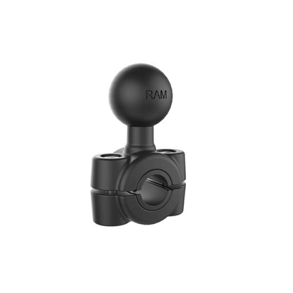 Bar Mount Base (S) for 9.5-15.8mm diameter, Black, 1-inch Ball, 1 piece