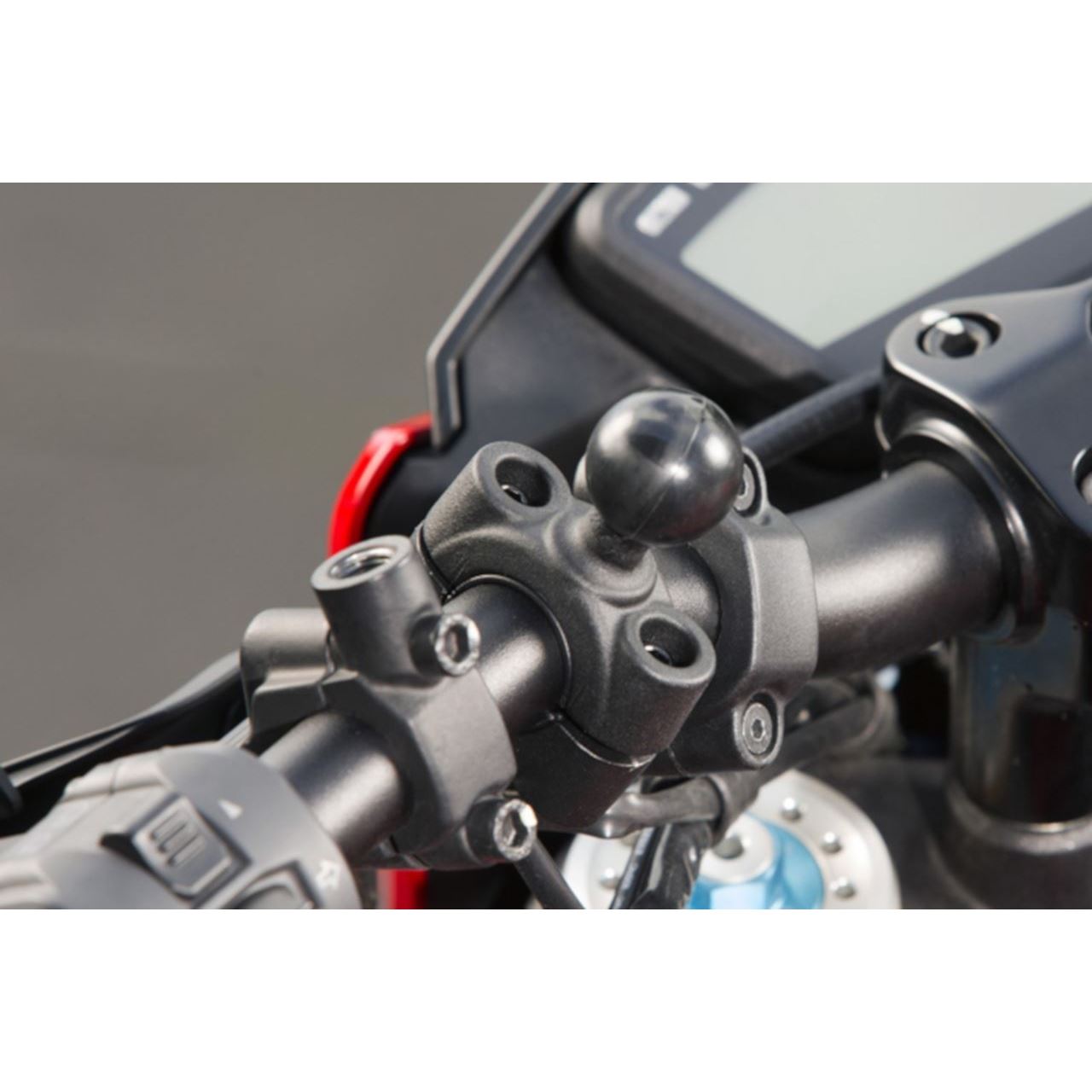 Bar Mount Base (M) for φ19.05-25.4mm, Black, 1-inch Ball, 1 piece