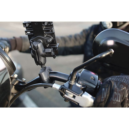 Bar Mount Base (M) for φ19.05-25.4mm, Black, 1-inch Ball, 1 piece