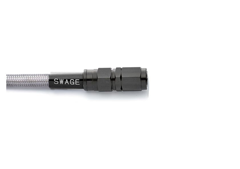 メッシュ ブレーキホース 260mm クリアホース/ブラック SF-ナローナット