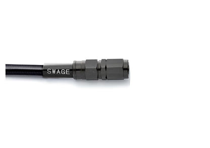 メッシュ ブレーキホース 175mm ブラックスモークホース/ブラック SF-ナローナット