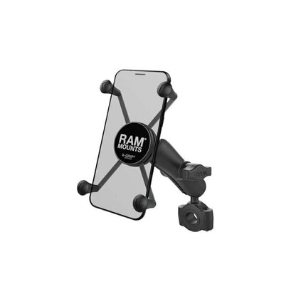 X-Grip (M) & Bar Mount Base (M) Set (Standard Arm) compatible with φ19.05-25.4mm, Black, 1-inch ball, 1 piece