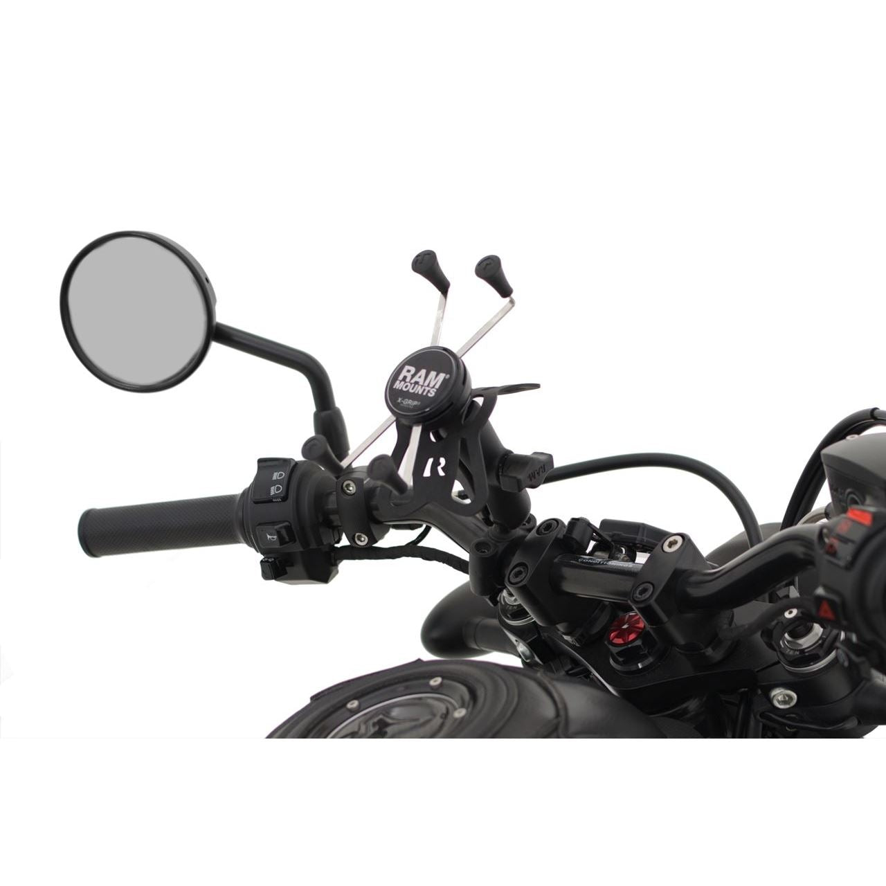 X-Grip (M) & Bar Mount Base (M) Set (Standard Arm) compatible with φ19.05-25.4mm, Black, 1-inch ball, 1 piece