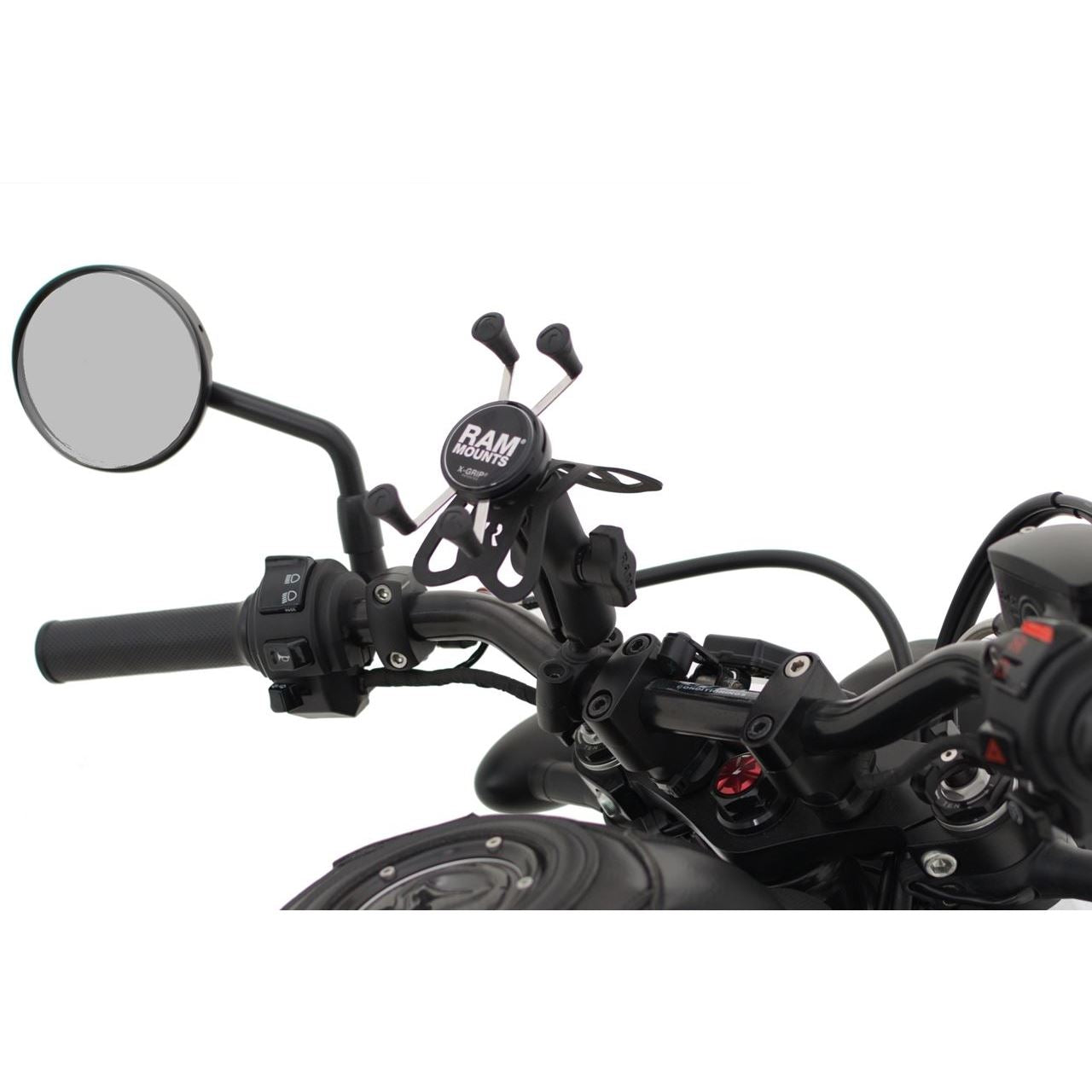 X-Grip (S) & Bar Mount Base (M) Set (Standard Arm) compatible with φ19.05-25.4mm Black 1-inch ball 1 pc.