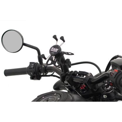 X-Grip (S) & Bar Mount Base (M) Set (Standard Arm) compatible with φ19.05-25.4mm Black 1-inch ball 1 pc.