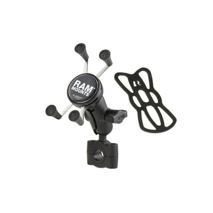 X-Grip (S) & Bar Mount Base (M) Set (Short Arm) Compatible with φ19.05-25.4mm, Black, 1-inch Ball, 1 Piece