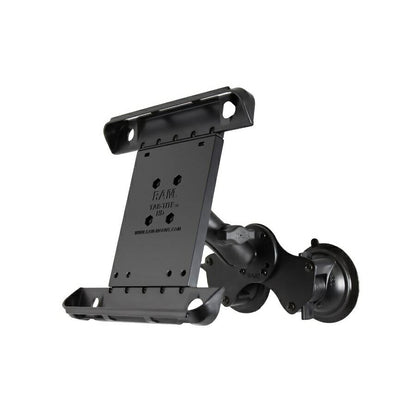 TabTite (for iPad 1st-4th Gen) & Double Suction Base Set (Standard Arm) Suction Cup Diameter 83.8mm Black 1-inch Ball 1 piece