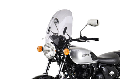 スクリーンセット バーハンマウントキット付 φ22.2/25.4用 カスタム クリア 幅435×長さ490mm 汎用