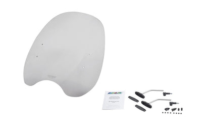 スクリーンセット ハンドルポストマウントキット付 カスタム スモーク 幅420×長さ490mm 汎用