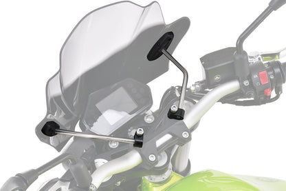 スクリーンセット ハンドルポストマウントキット付 カスタム スモーク 幅420×長さ490mm 汎用