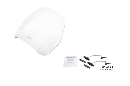 スクリーンセット ハンドルポストマウントキット付 ロード クリア 幅380×長さ295mm 汎用