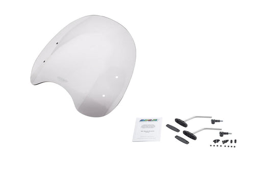 スクリーンセット ハンドルポストマウントキット付 ロードクラシック スモーク 幅380×長さ320mm 汎用