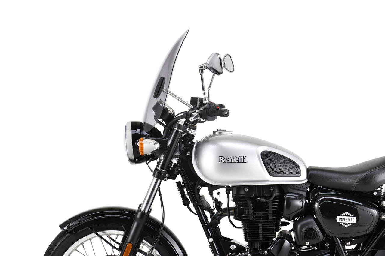 スクリーンセット バーハンマウントキット付 φ22.2/25.4用 カスタム スモーク 幅435×長さ490mm 汎用