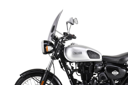 スクリーンセット バーハンマウントキット付 φ22.2/25.4用 カスタム スモーク 幅435×長さ490mm 汎用