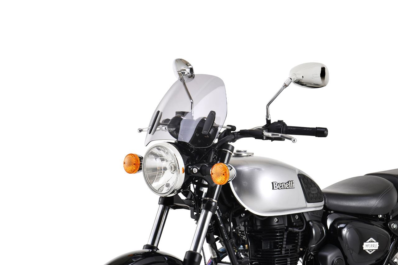 スクリーンセット バーハンマウントキット付 φ22.2/25.4用 ロード クリア 幅380×長さ295mm 汎用