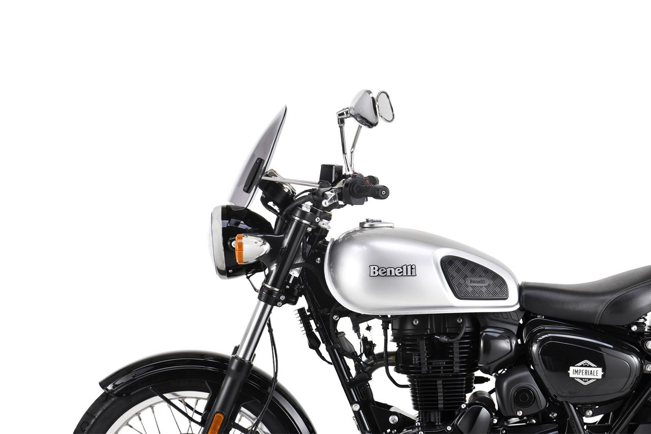 スクリーンセット バーハンマウントキット付 φ22.2/25.4用 ロード クリア 幅380×長さ295mm 汎用