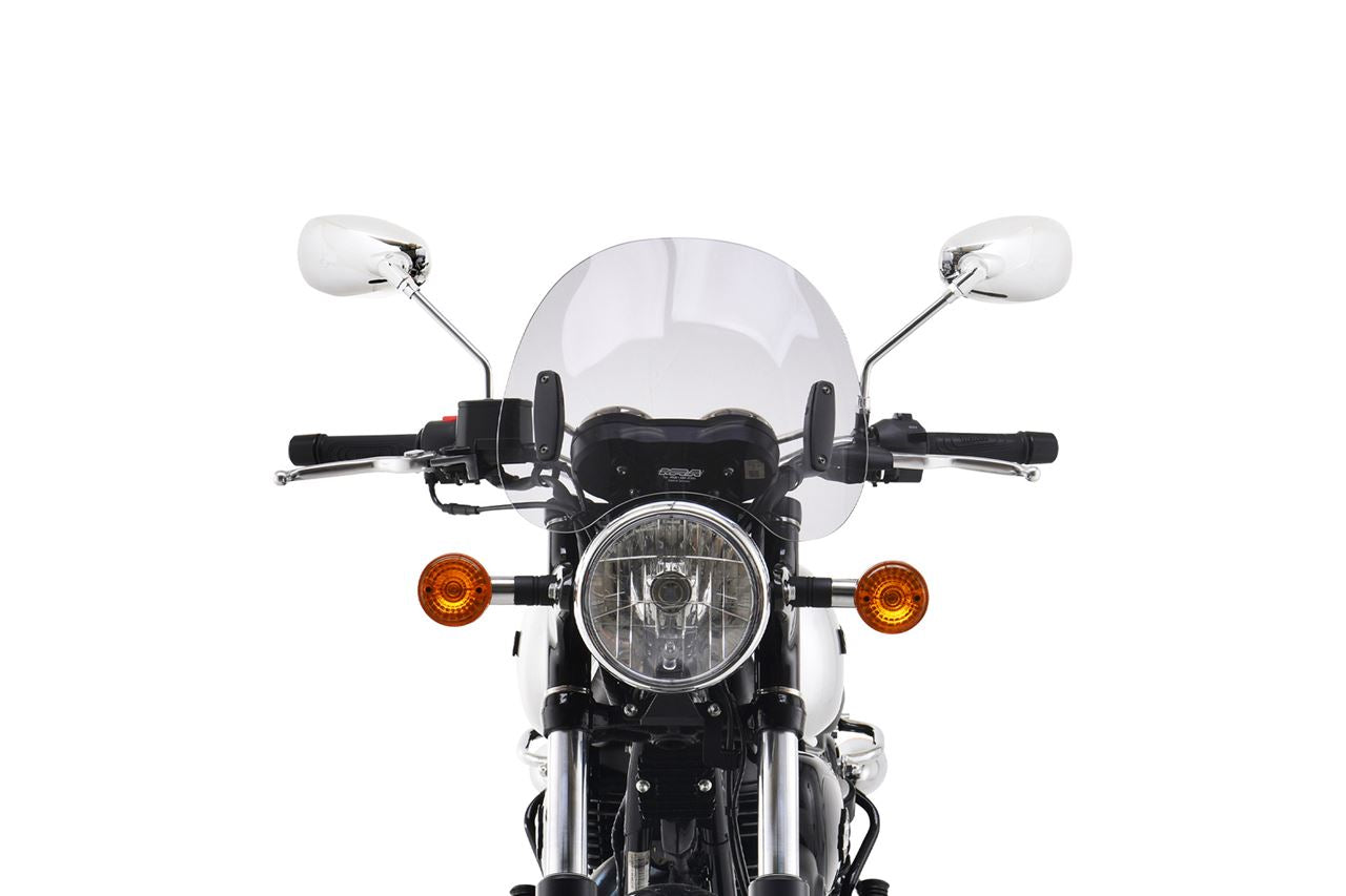 スクリーンセット バーハンマウントキット付 φ22.2/25.4用 ロードクラシック クリア 幅380×長さ320mm 汎用