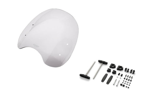 スクリーンセット バーハンマウントキット付 φ22.2/25.4用 ロードクラシック スモーク 幅380×長さ320mm 汎用