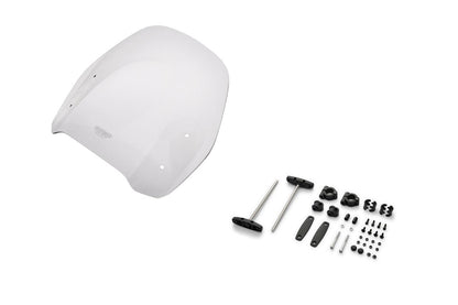 スクリーンセット バーハンマウントキット付 φ22.2/25.4用 ロード スモーク 幅380×長さ295mm 汎用