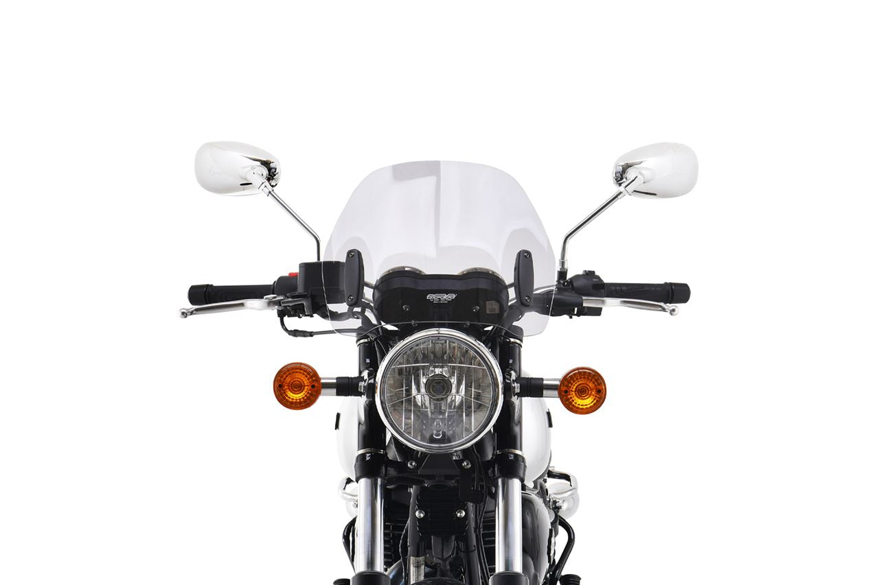 スクリーンセット バーハンマウントキット付 φ22.2/25.4用 ロード スモーク 幅380×長さ295mm 汎用