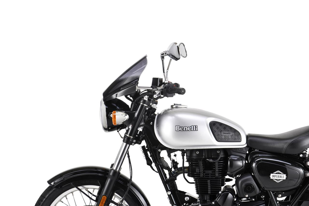 スクリーンセット バーハンマウントキット付 φ22.2/25.4用 スピードスクリーン スモーク 幅400×長さ315mm 汎用