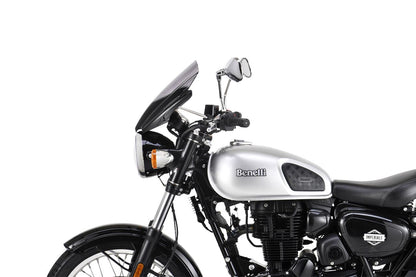 スクリーンセット バーハンマウントキット付 φ22.2/25.4用 レーシングネイキッド スモーク 幅380×長さ390mm 汎用