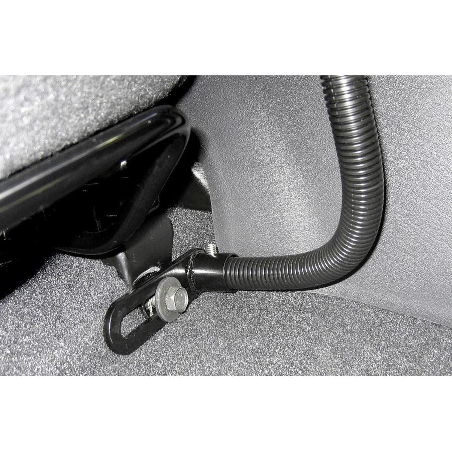 AMPS Round Base and Biker Mount Set (Flexible Arm) Black 1-Inch Ball 1-Piece