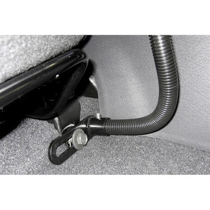 AMPS Round Base and Biker Mount Set (Flexible Arm) Black 1-Inch Ball 1-Piece