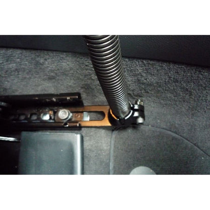 AMPS Round Base and Biker Mount Set (Flexible Arm) Black 1-Inch Ball 1-Piece