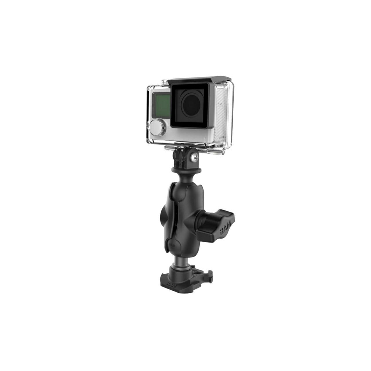 GoPro Mount & Base Mount Set (Short Arm) Black 1-inch Ball 1 pc.