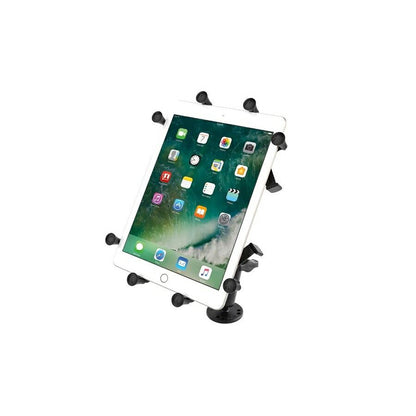 X-Grip (XL) & AMPS Round Base Set (Long Arm) for 9-10 inch Tablets, Black, 1 inch Ball, 1 Piece