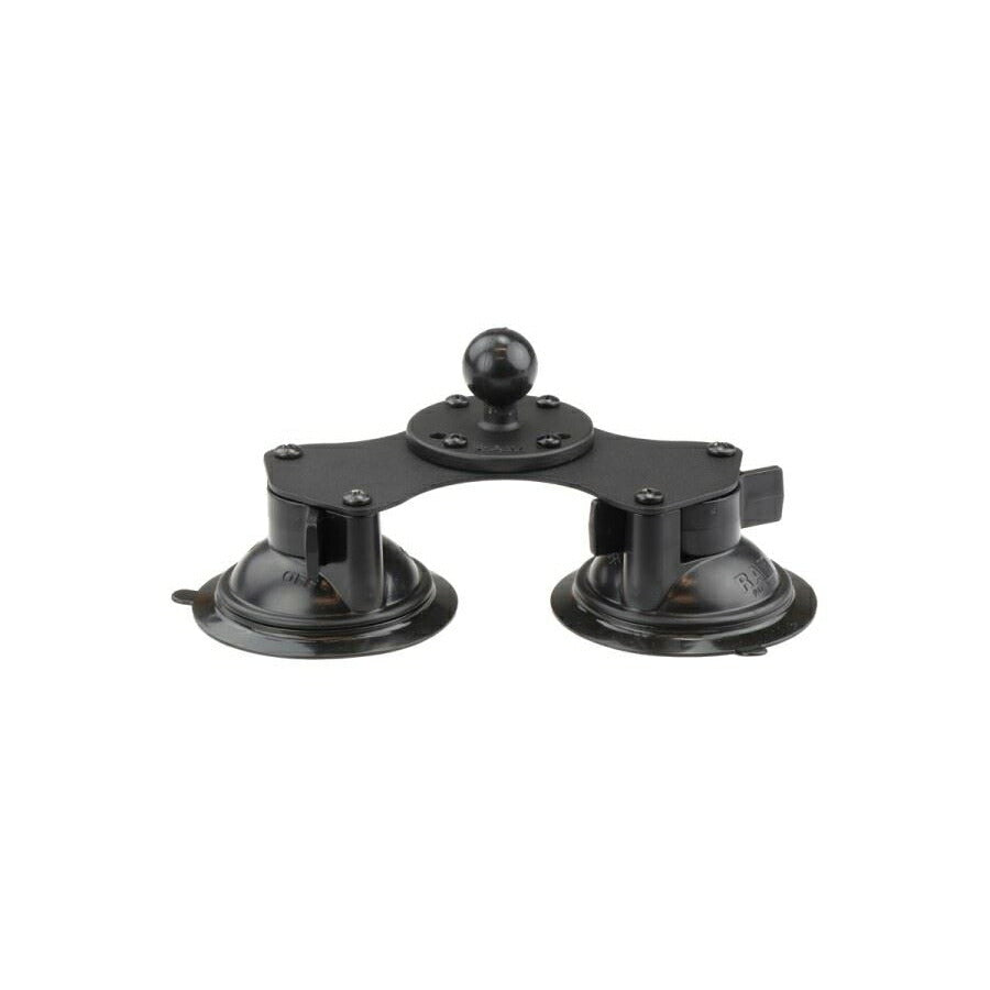Double Suction Mount, Suction Cup Diameter 83.8mm, Black, 1 Inch Ball, 1 Piece