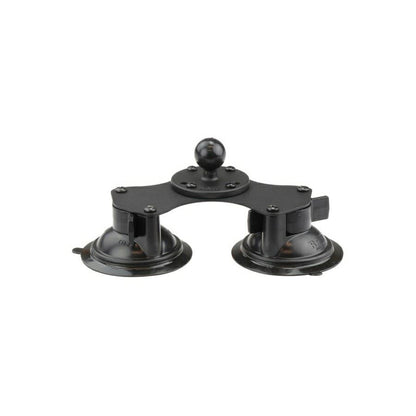 Double Suction Mount, Suction Cup Diameter 83.8mm, Black, 1 Inch Ball, 1 Piece