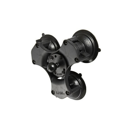 Triple Suction Base Black 1" Ball, 1 Piece