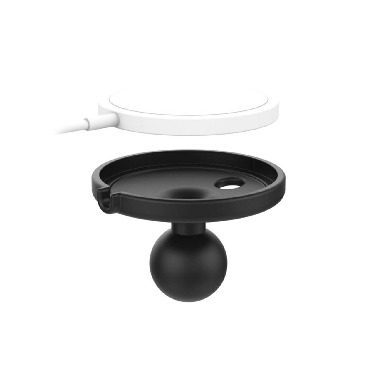 MagSafe Mount, Black, 1-inch Ball, 1 Piece