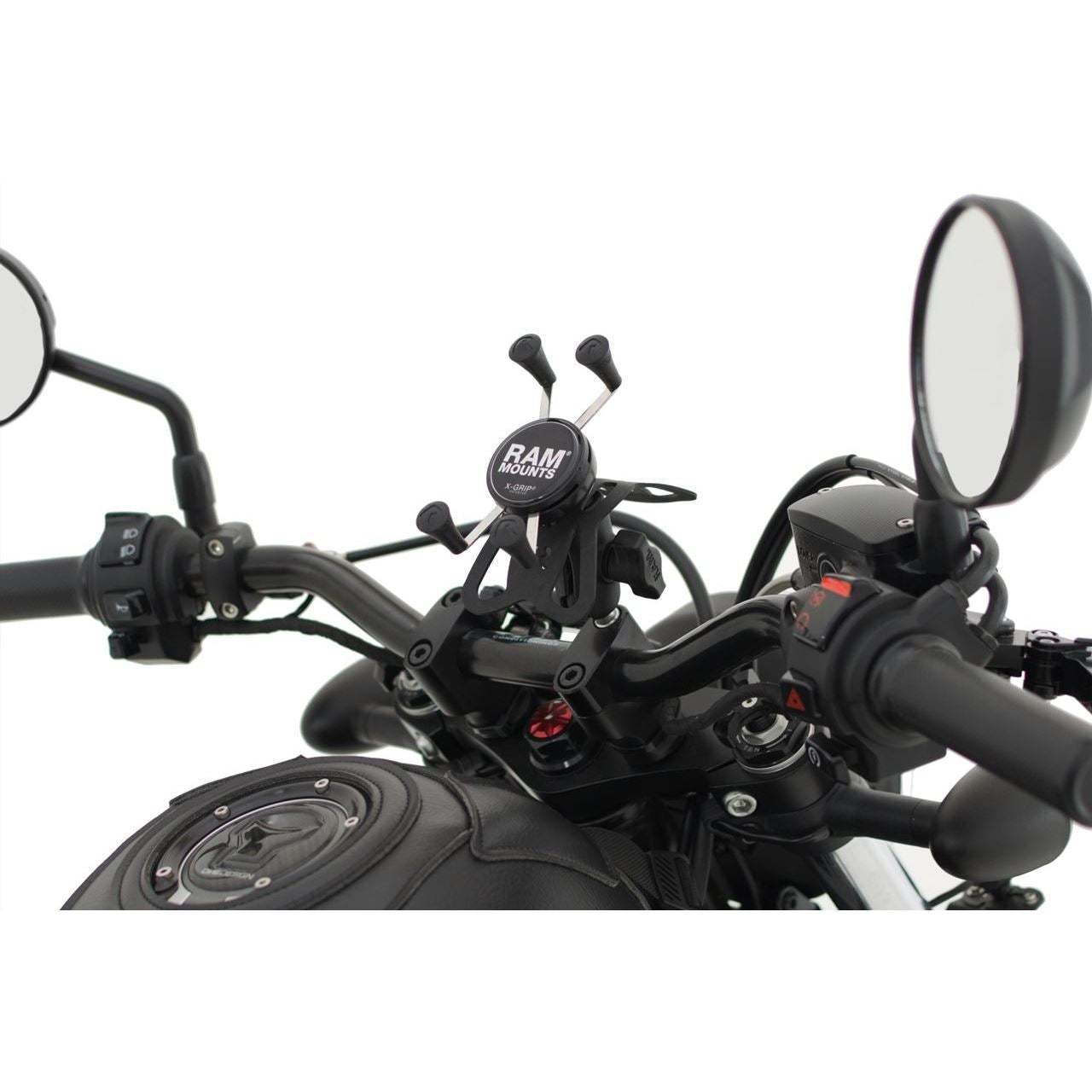 X-Grip (S) & M8 Bolt Base Set (Short Arm) Black 1 inch Ball 1 pc.