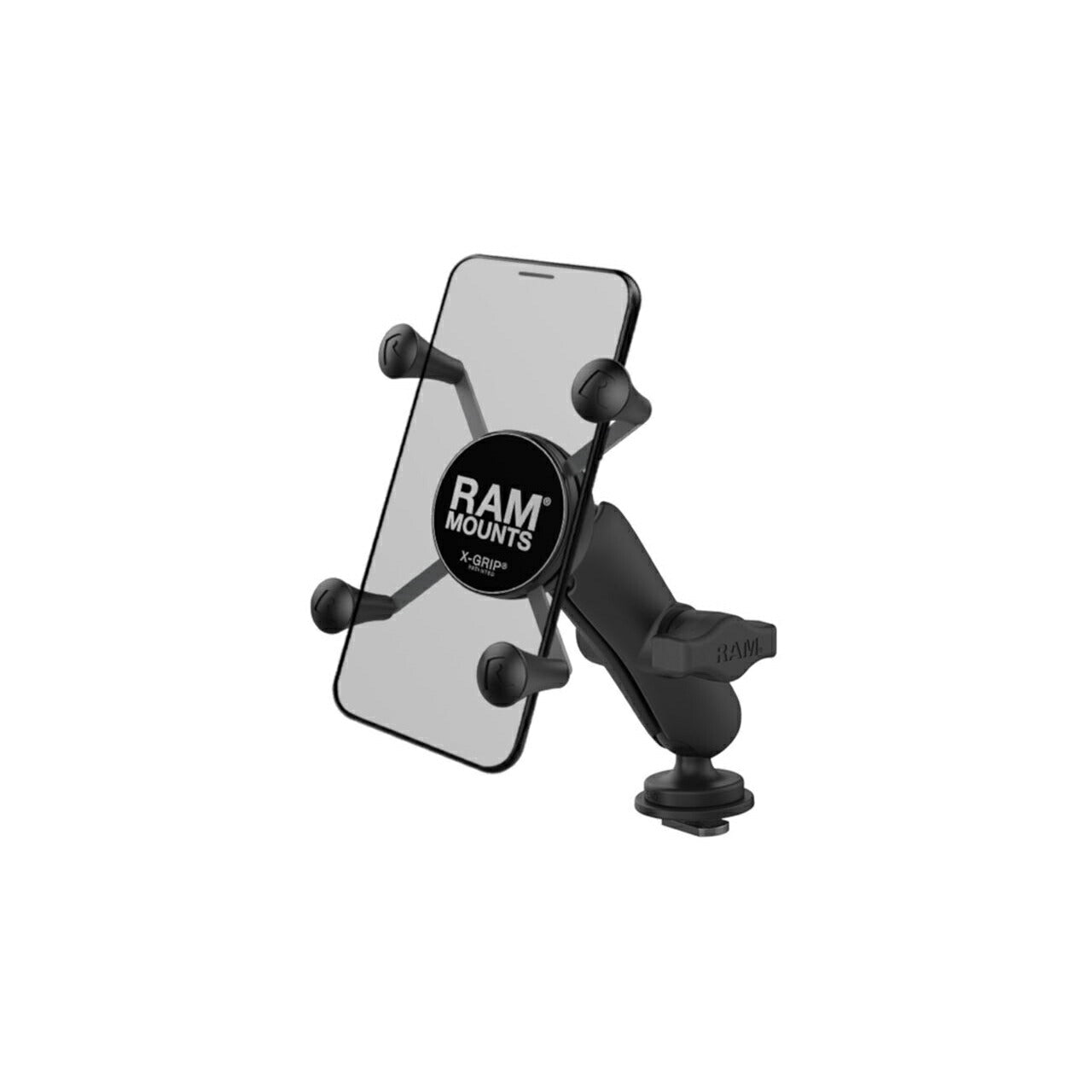 X-Grip (S) & Trackball Base Set (Standard Arm) Black 1-inch Ball 1 pc.